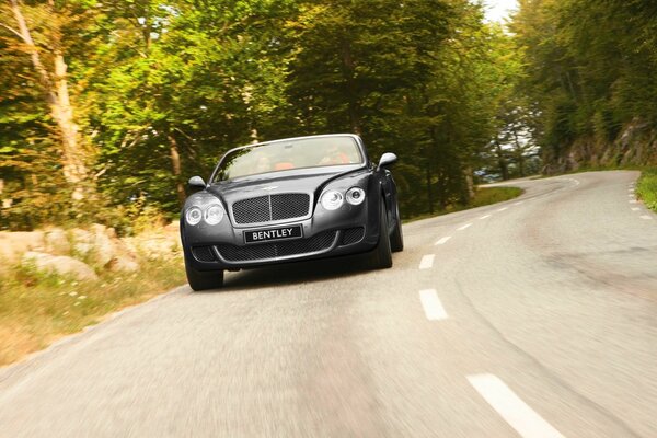 Bentley gtc grey. road car