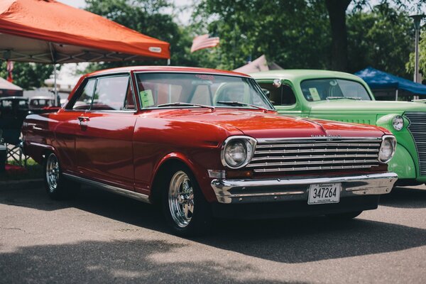 Chevrolet Red is a classic car