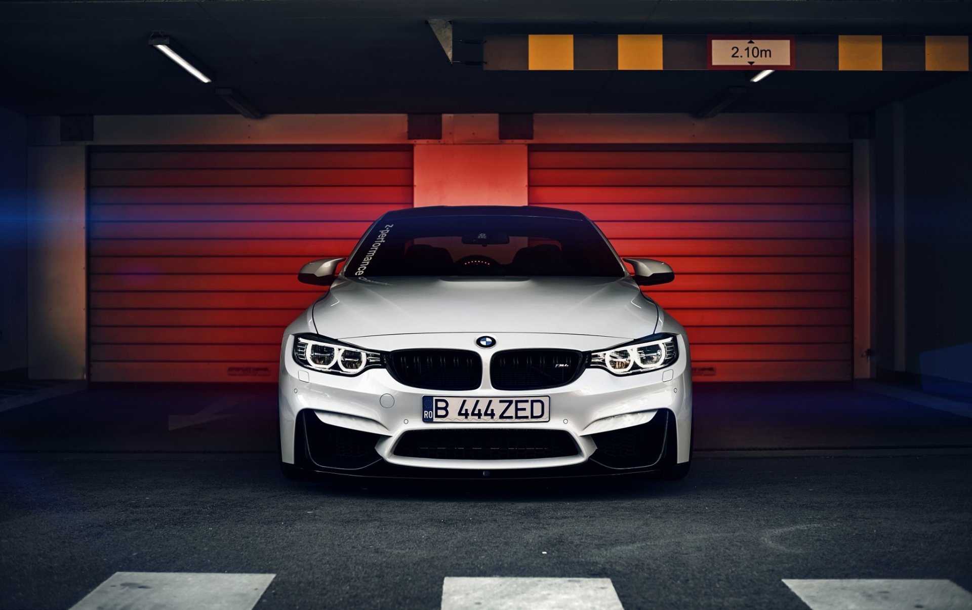 bmw m4 coupé f82 bianco anteriore