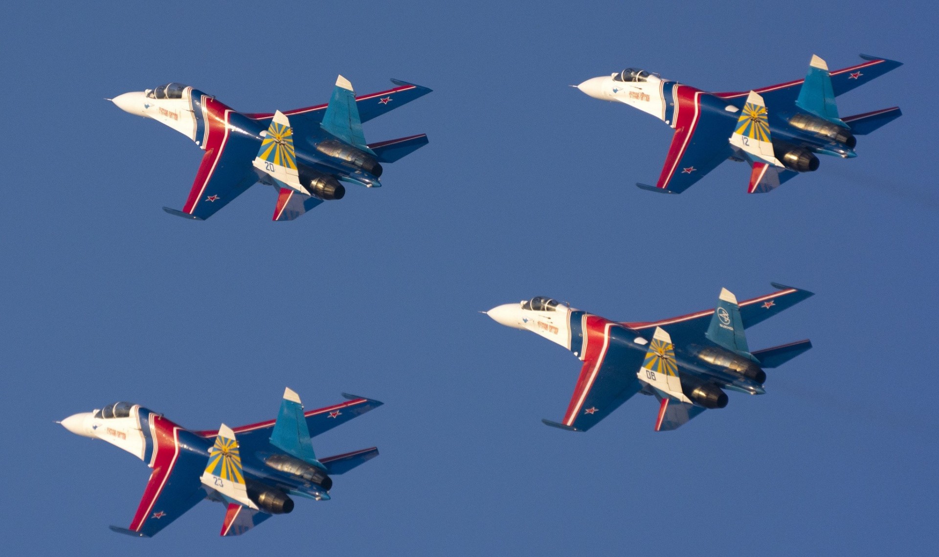 fighter su-27 russian knights russian air force and dry