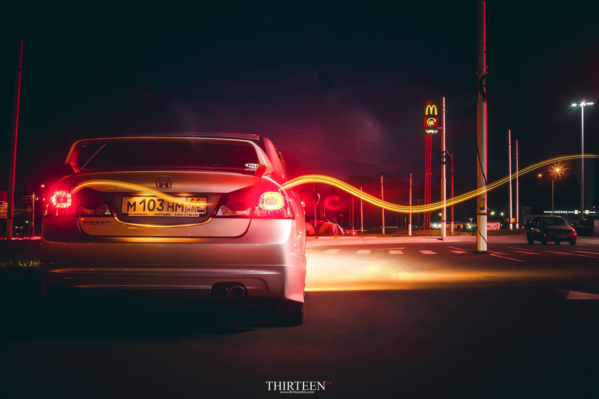 treize photographie photographe auto voiture honda civic 4d lignes