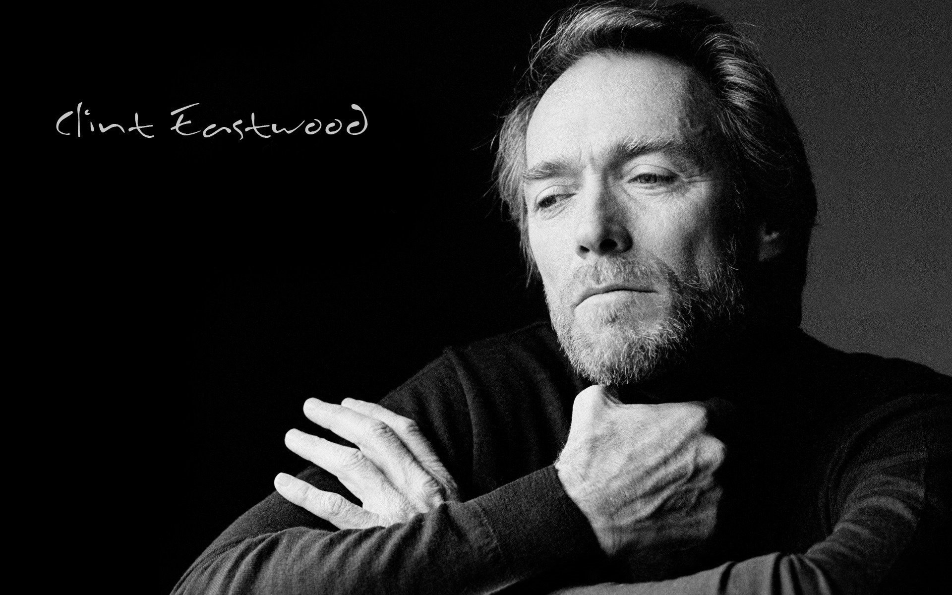 director de cine productor de cine clint eastwood actor compositor clint eastwood retrato vista ojos cara blanco negro