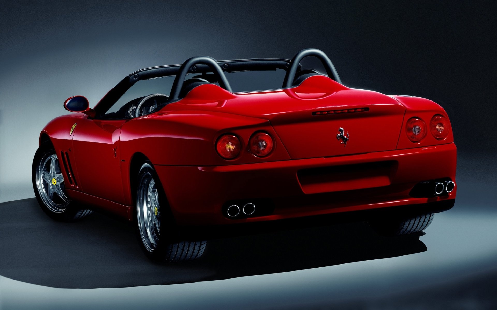 ferrari barchetta pininfarina ferrari superdeportivo rojo vista trasera