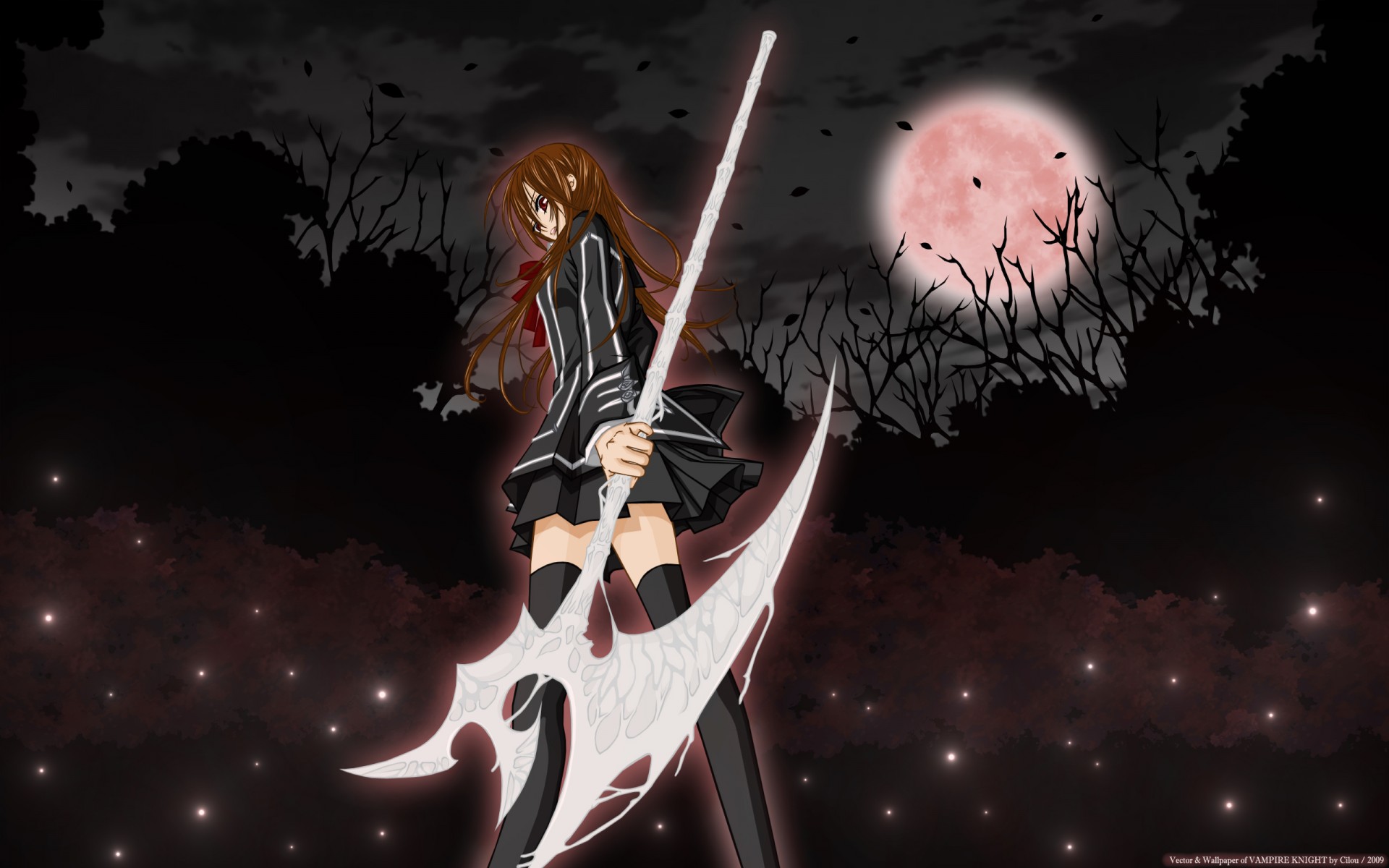 eifuku vampirritter yuki-kreuz wald nacht mond axt