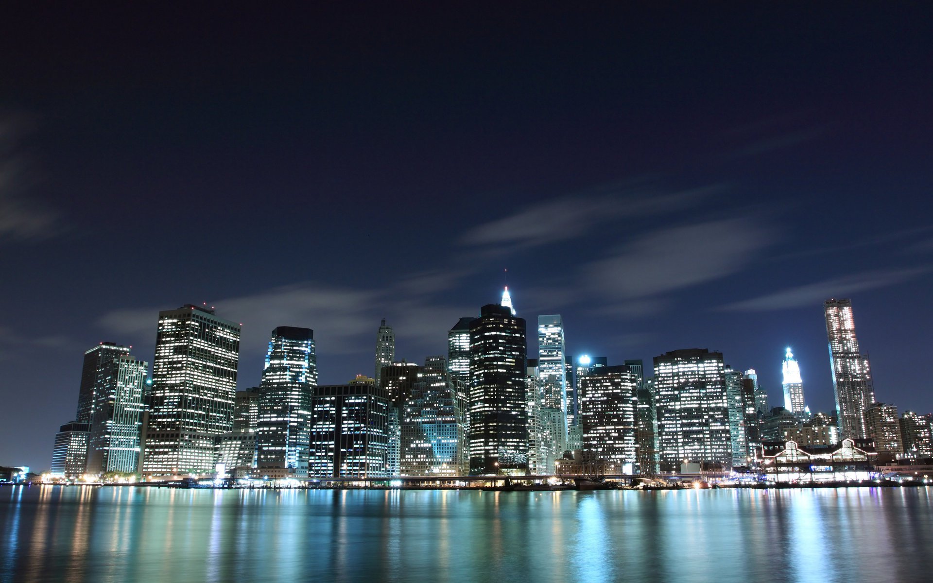 villes maisons nuit eau lumières lumière gratte-ciel océan mer vue pays pays états-unis états-unis amérique usa ciel nocturne lumières de la ville