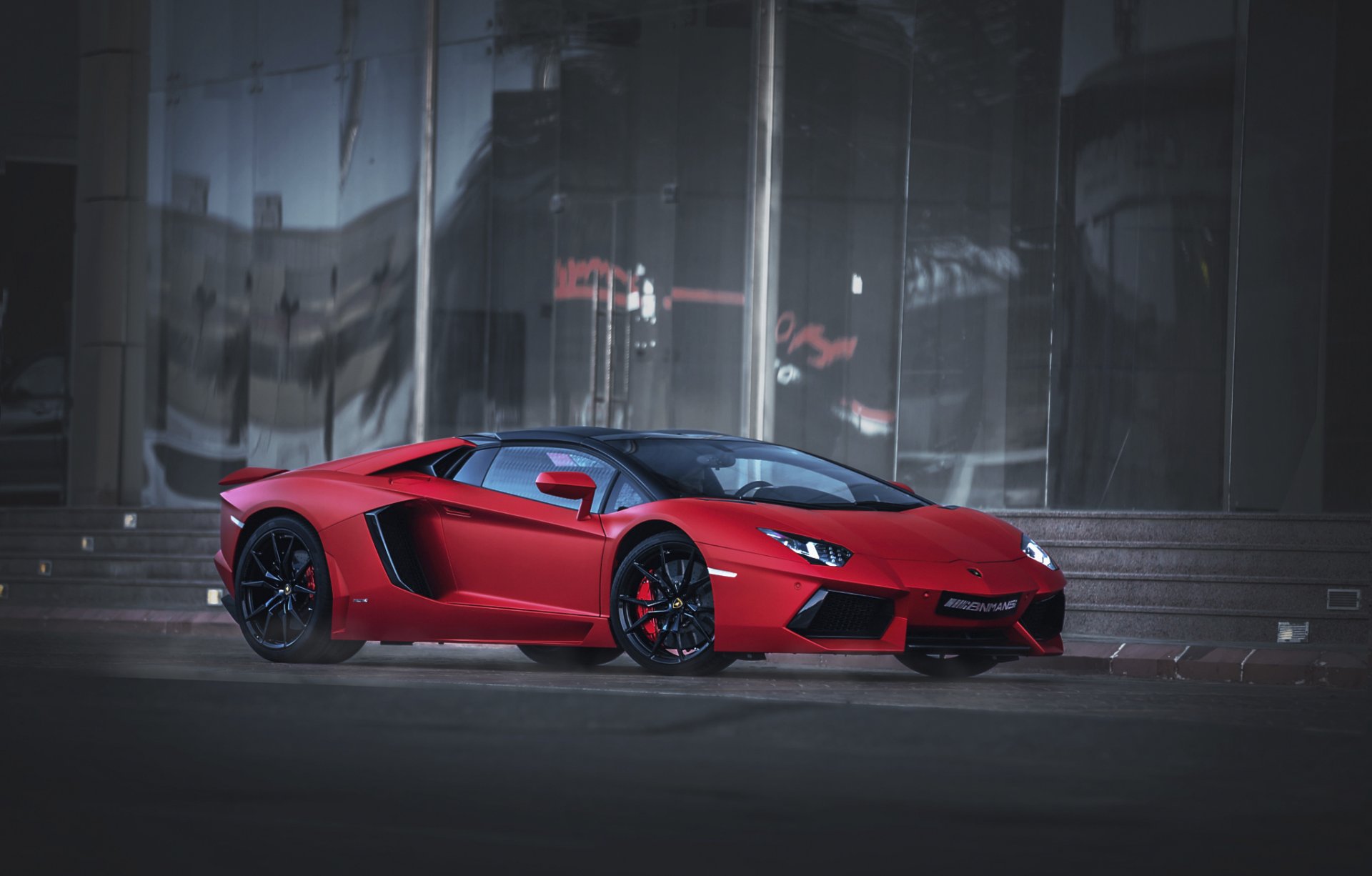 lamborghini aventador roadster rot