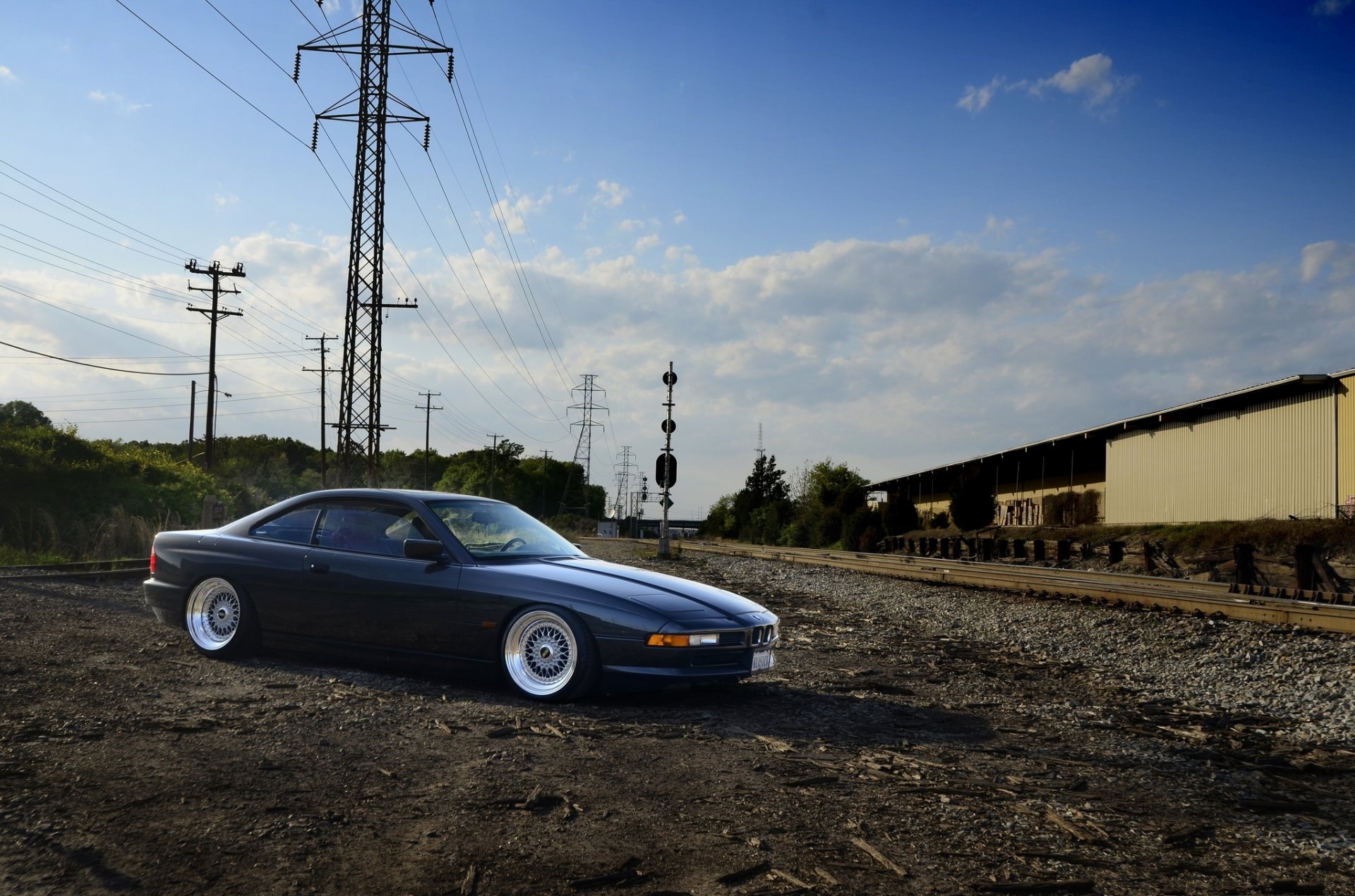 bmw 840cl e31 negro bmw vista lateral línea eléctrica