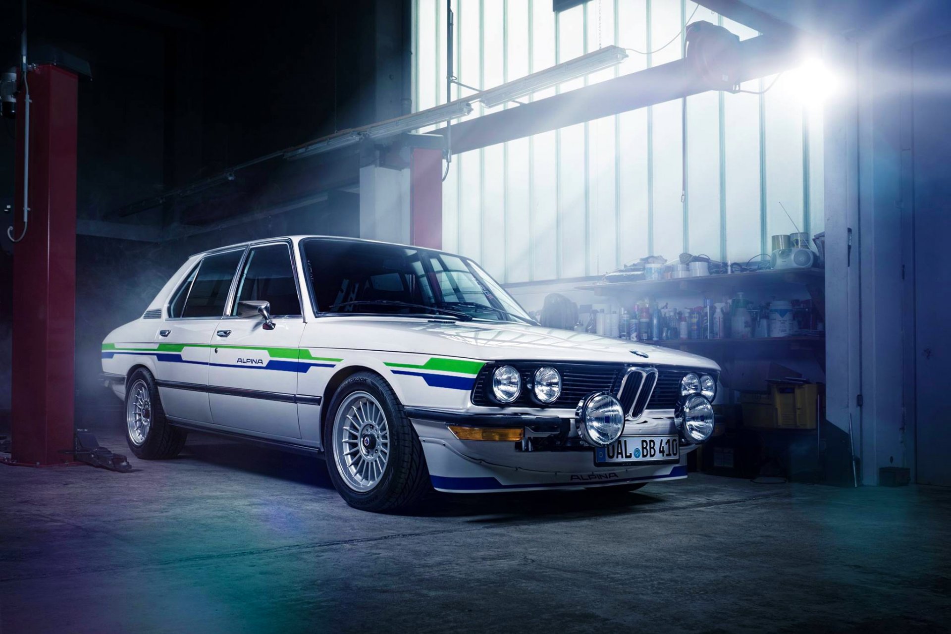 bmw alpina b9 e28 1983 garage luce sole