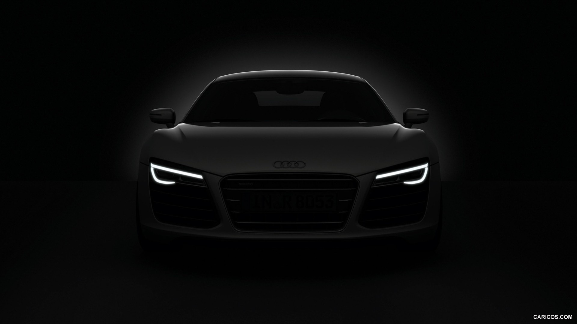 audi r8 oscuridad negro