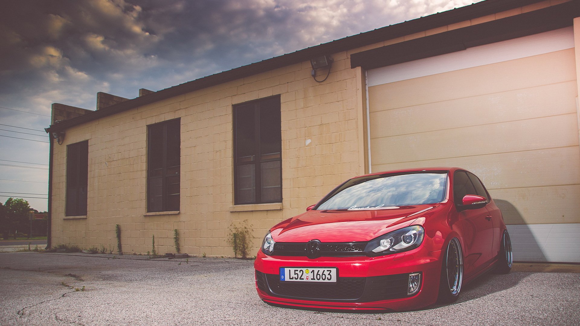 volkswagen mk6 bbs vw golf gti czerwone