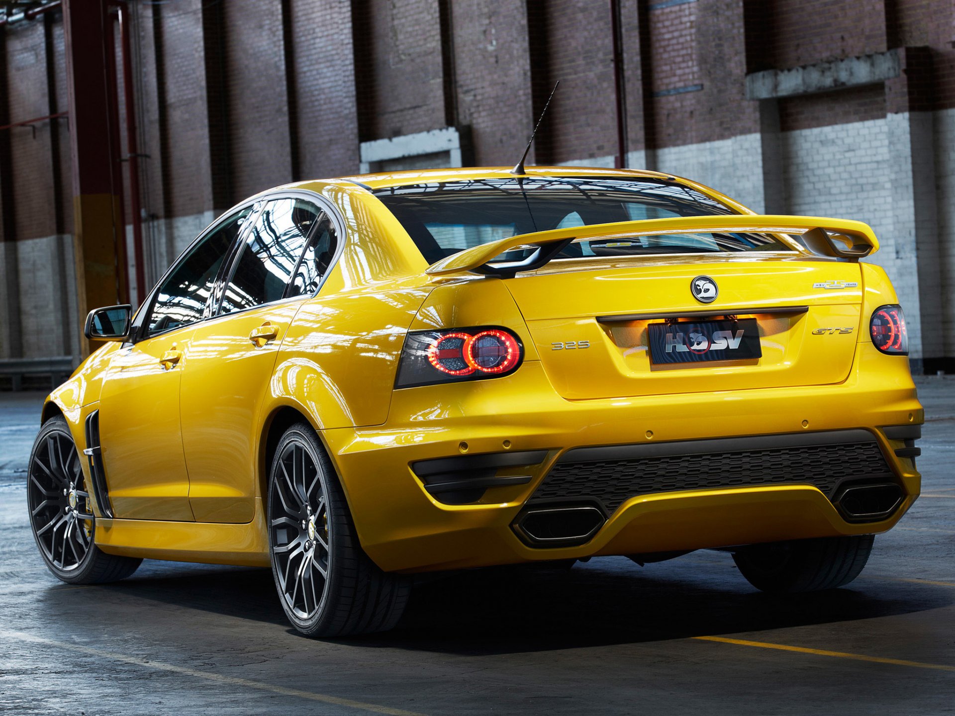 holden hsv gts yellow shed garage