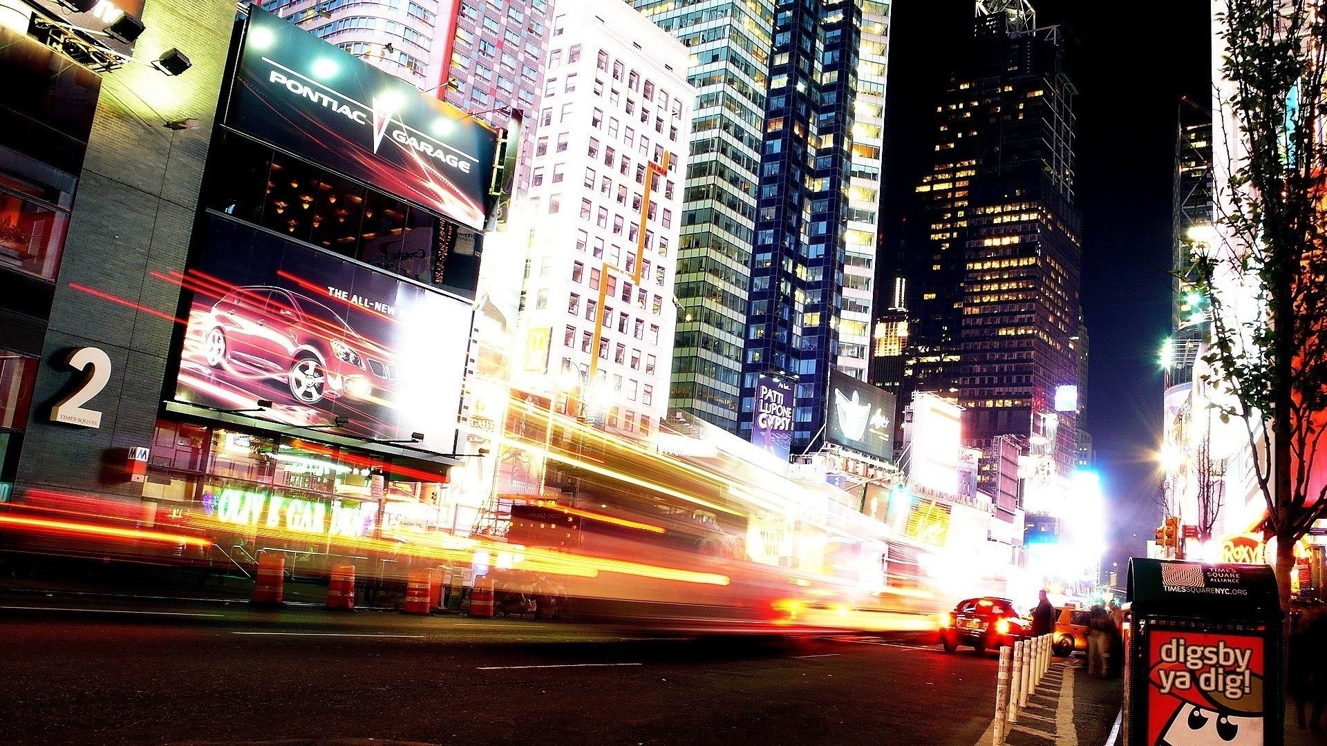 stadt marken manhattan new york city straße verkehr straße belichtung poster laternen lichter wolkenkratzer nacht lichter der städte