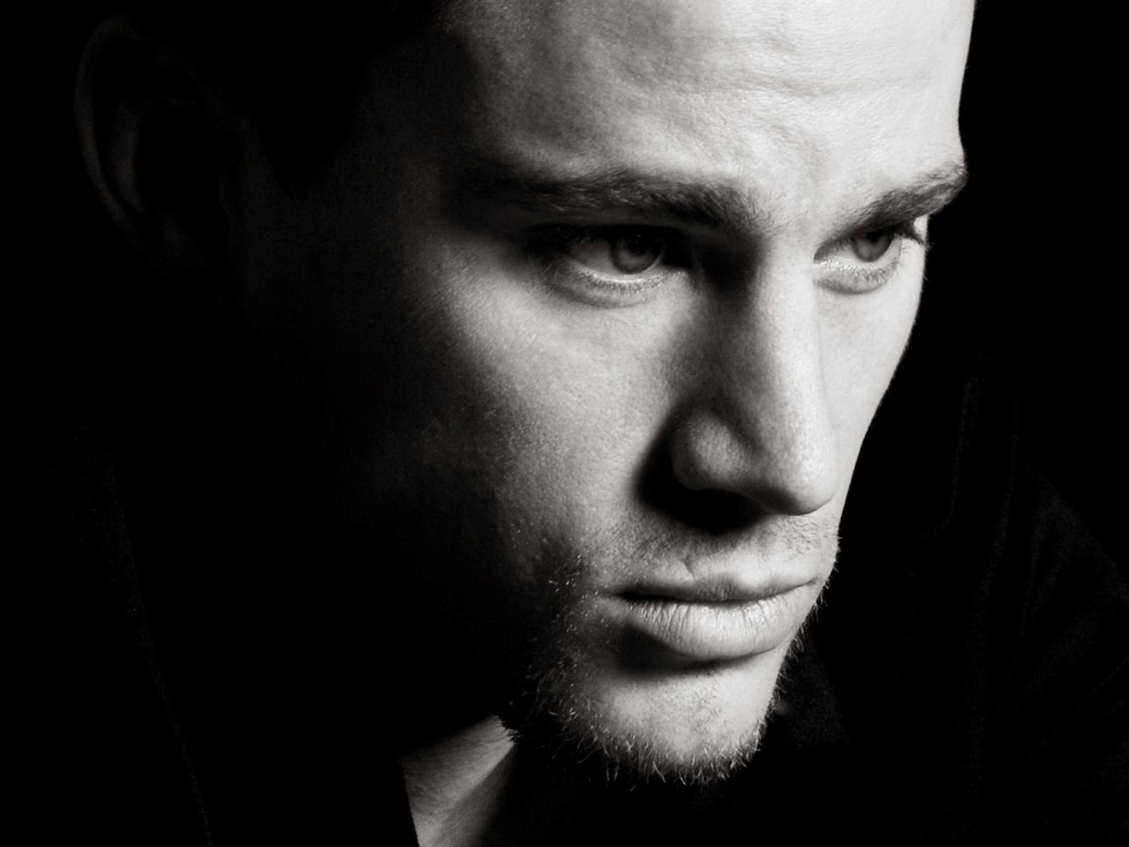 channing tatum oczy usta portret spojrzenie twarz