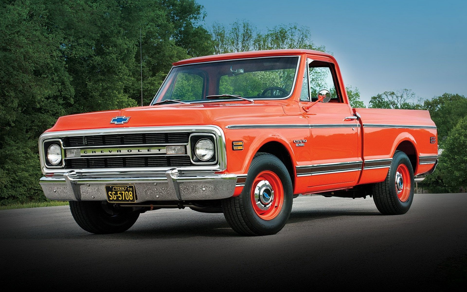 chevrolet c10 fleetside camioneta chevrolet camioneta frente fondo