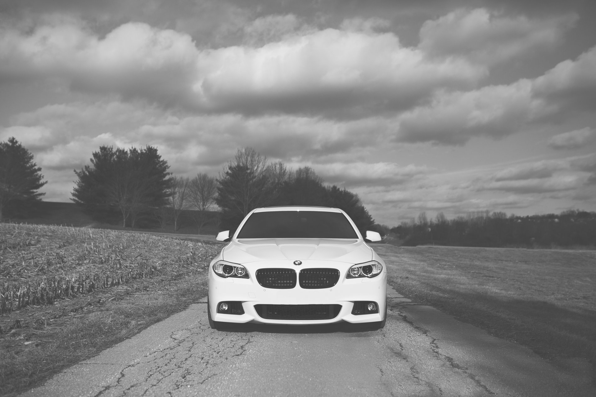 bmw f10 serie 5 ruote vossen bianco