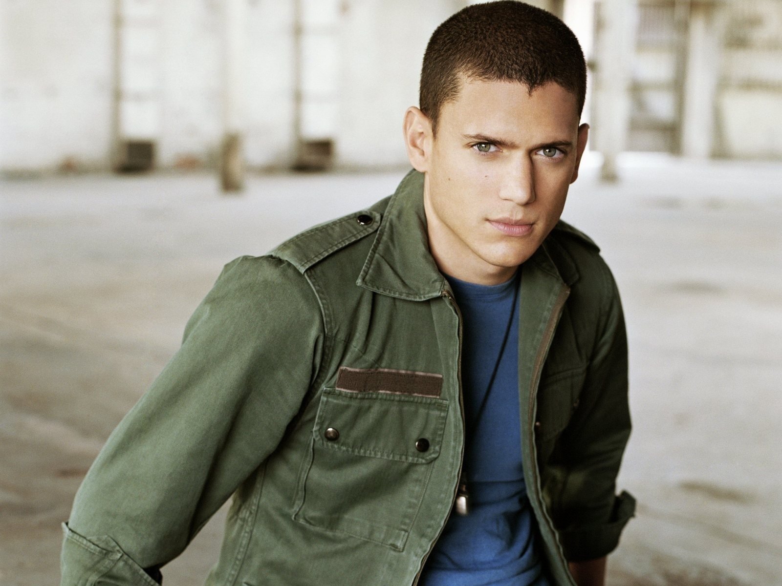 przystojny wentworth miller wentworth miller portret spojrzenie oczy twarz