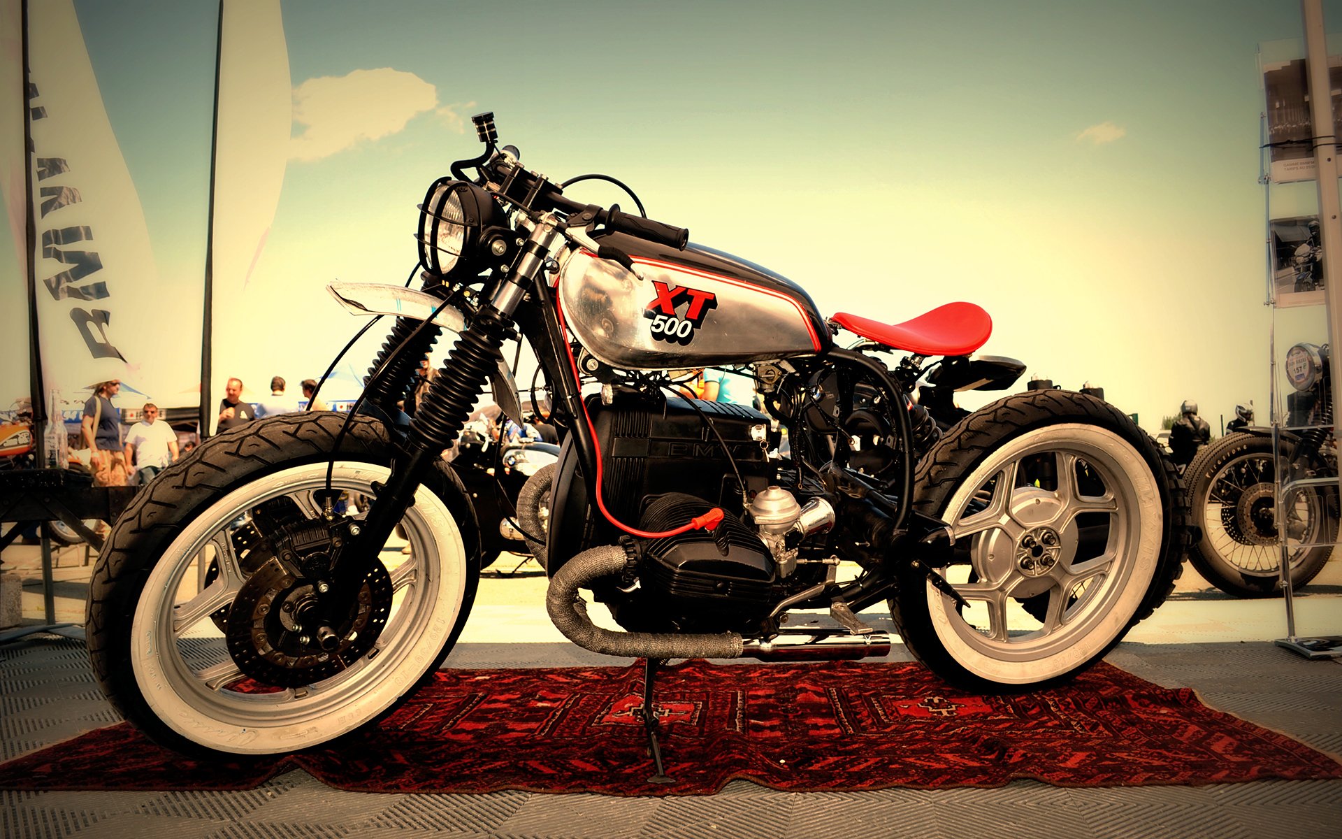 bmw xt500 cafe racer motocicleta