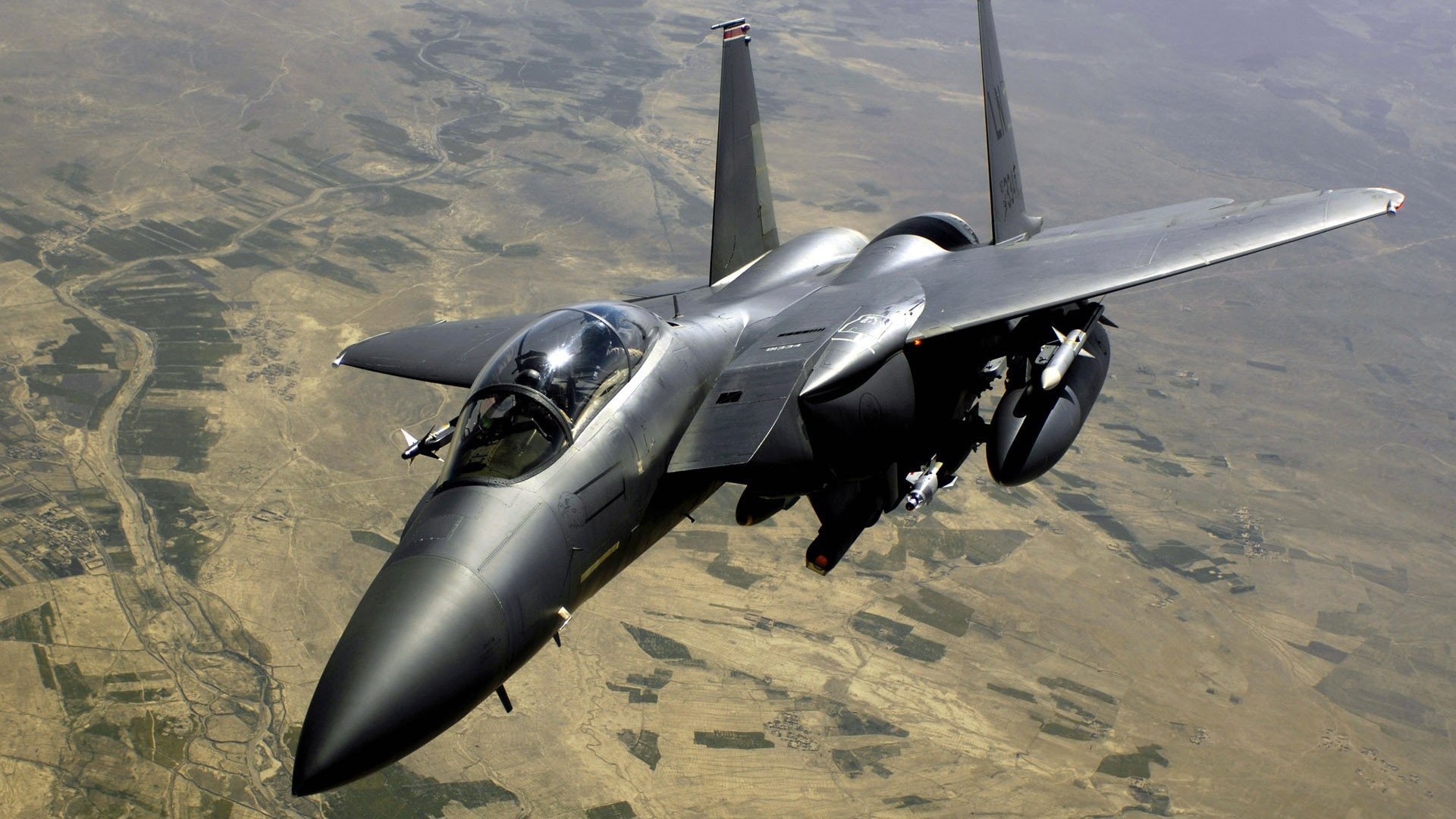 plane f-15e military