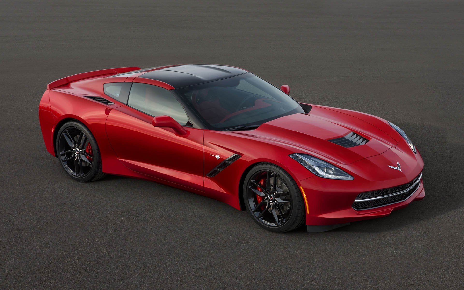 corvette c7 machine car red chevrolet