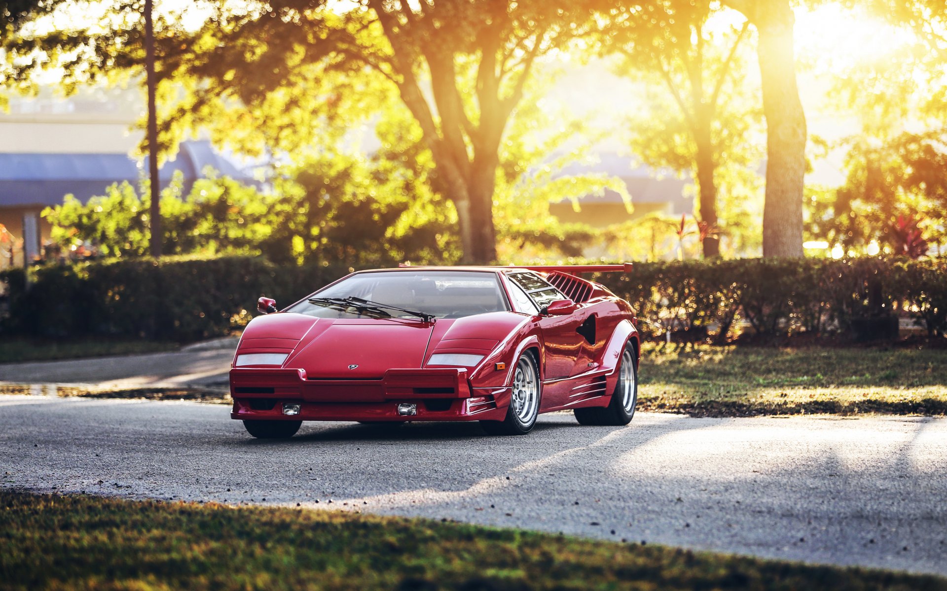 lamborghini countach supercar rosso hq sfondi