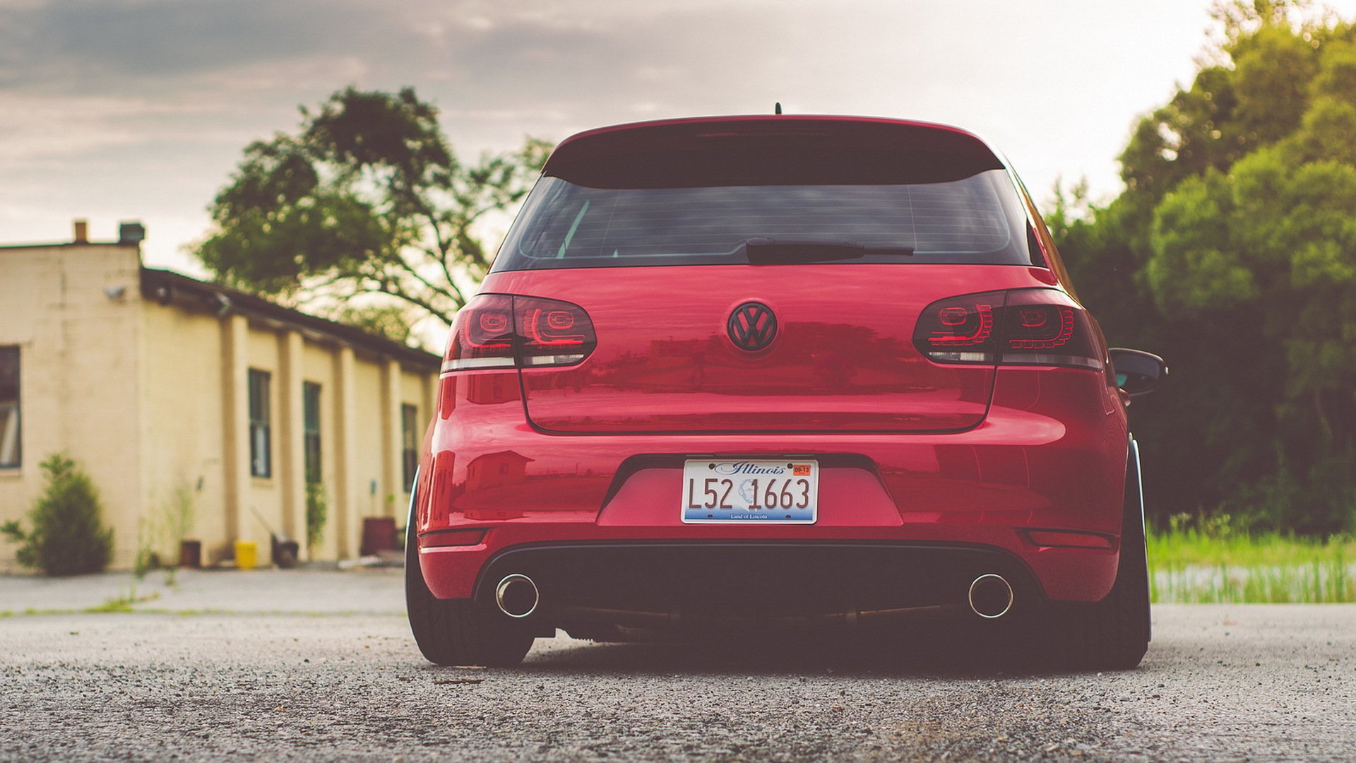 volkswagen mk6 bbs vw golf gti red