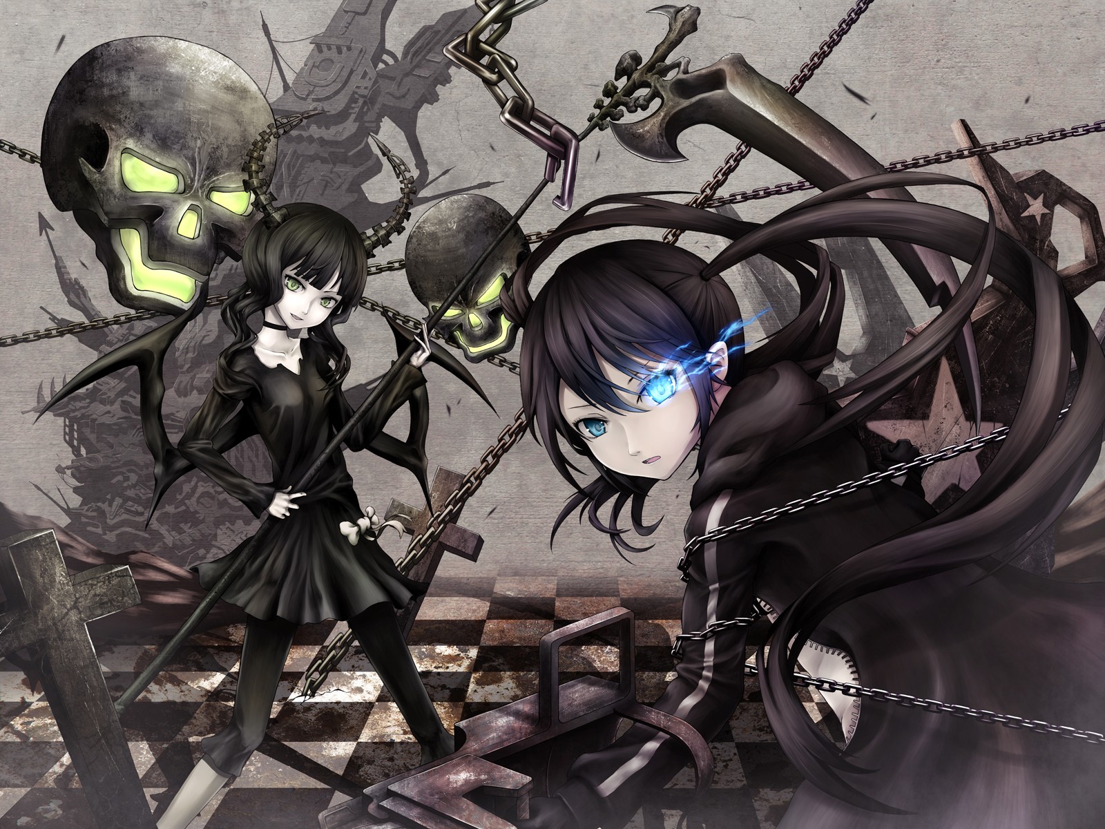 black rock shooter meister starb pistole