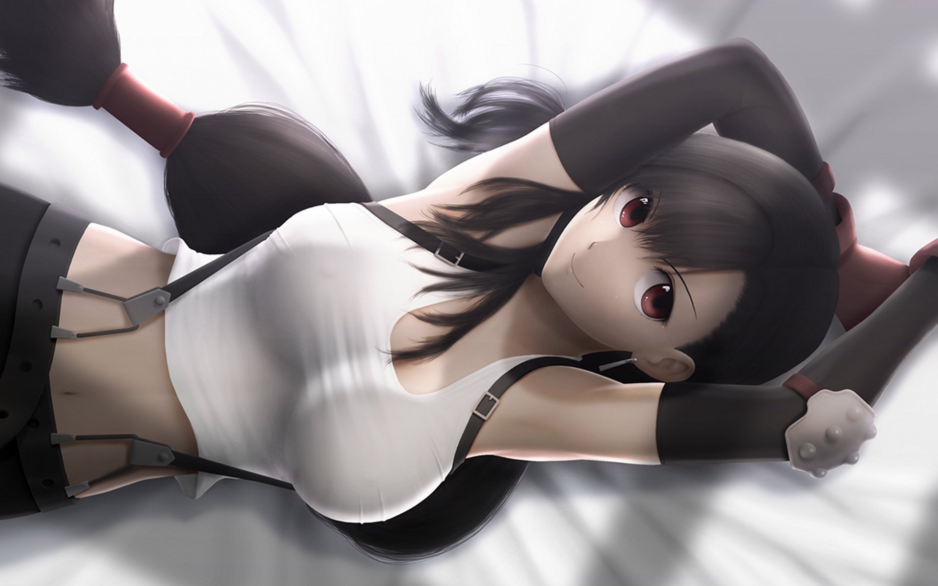 anime tifa final ff7 chica tifa erotica-a chicas-a cara-a ojos-a pechos - a dibujos cintura-a