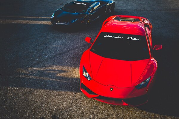 Lamborghini huracan rojo deportivo