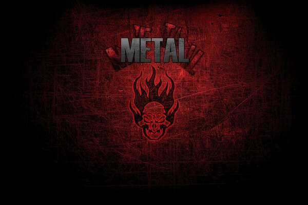 Emblemat stylistyczny kierunku muzycznego Metal