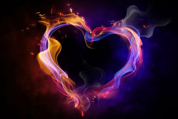 Gorące serce, ogień w miłości. uznani
