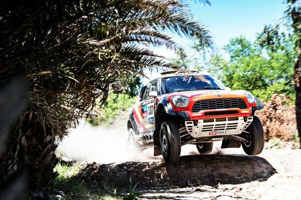 Mini Cooper beim Paris-Dakar-Rennen