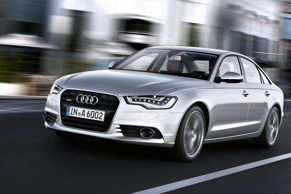 A silver Audi is needed by every woman of age