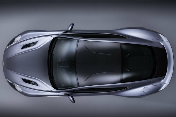 Aston Martin vanquish car top view