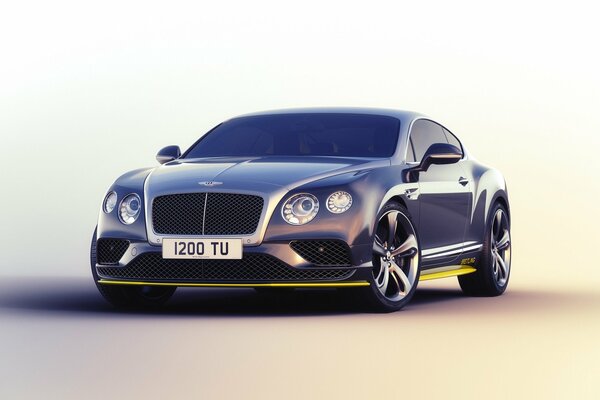 Bentley noir sur fond clair