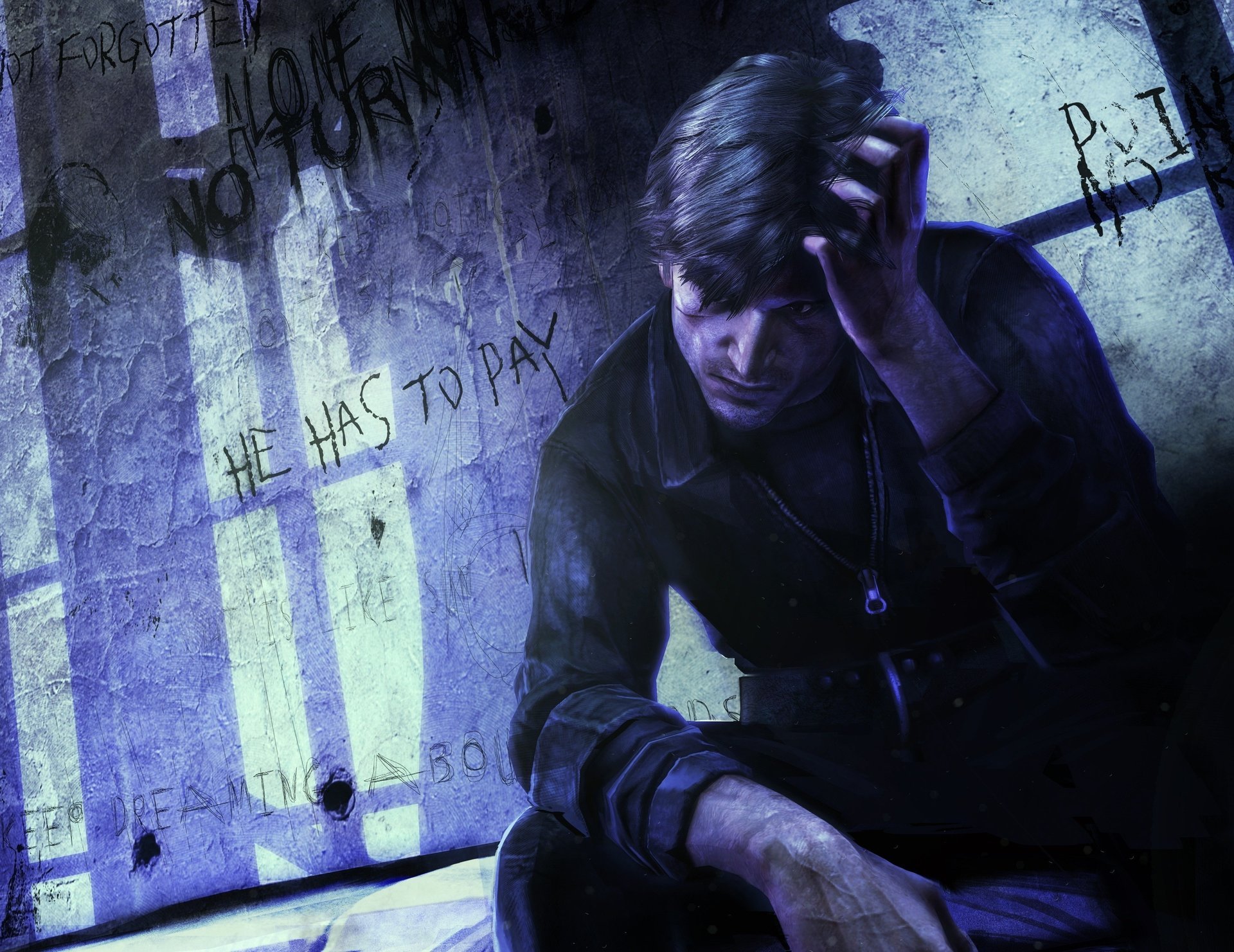 murphy pendleton gefängnis silent hill downpour held schatten hauptsache zeichnungen anime männer