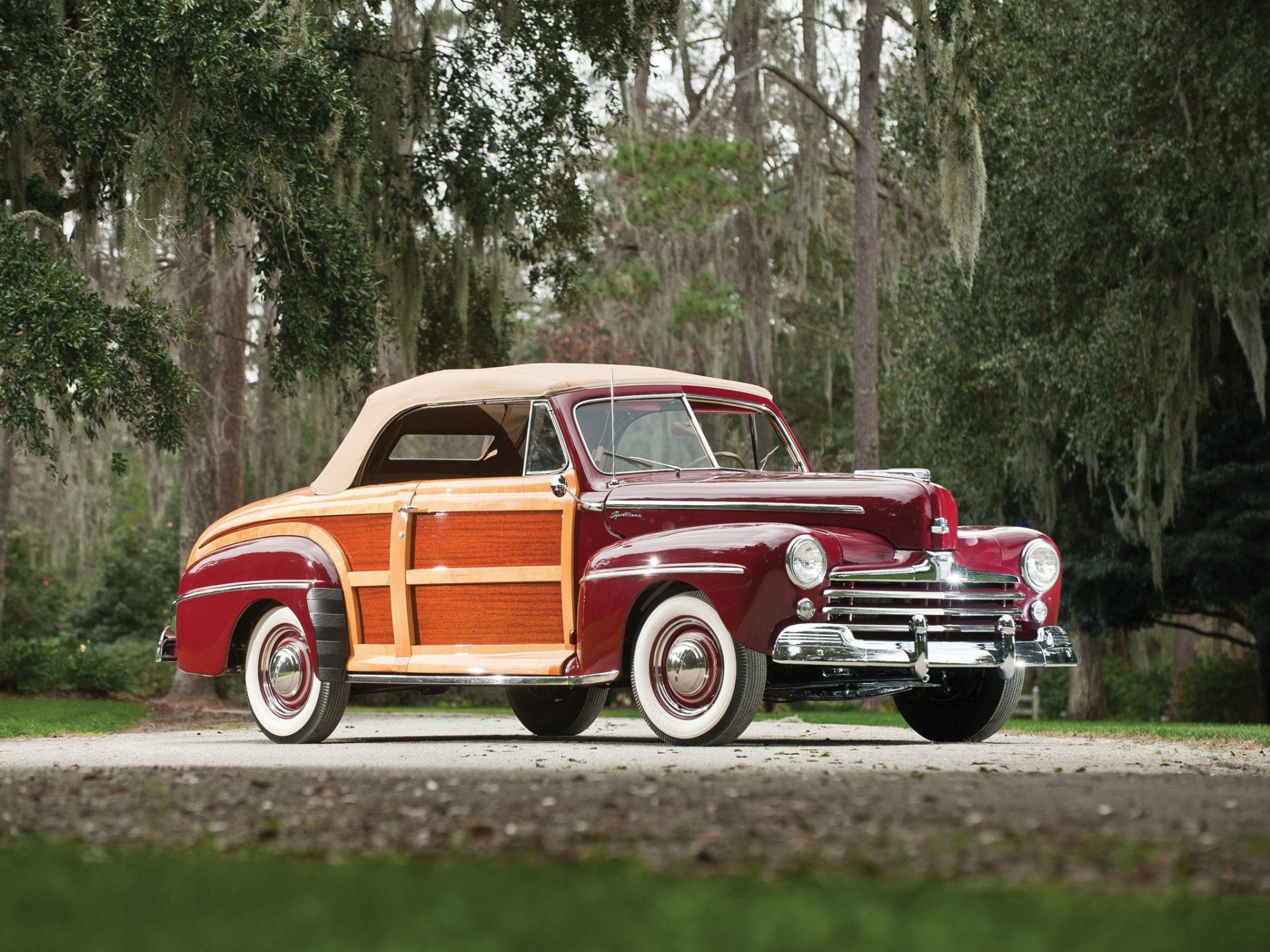 samochód 1948 ford super deluxe sportowiec kabriolet klasyczny samochody retro