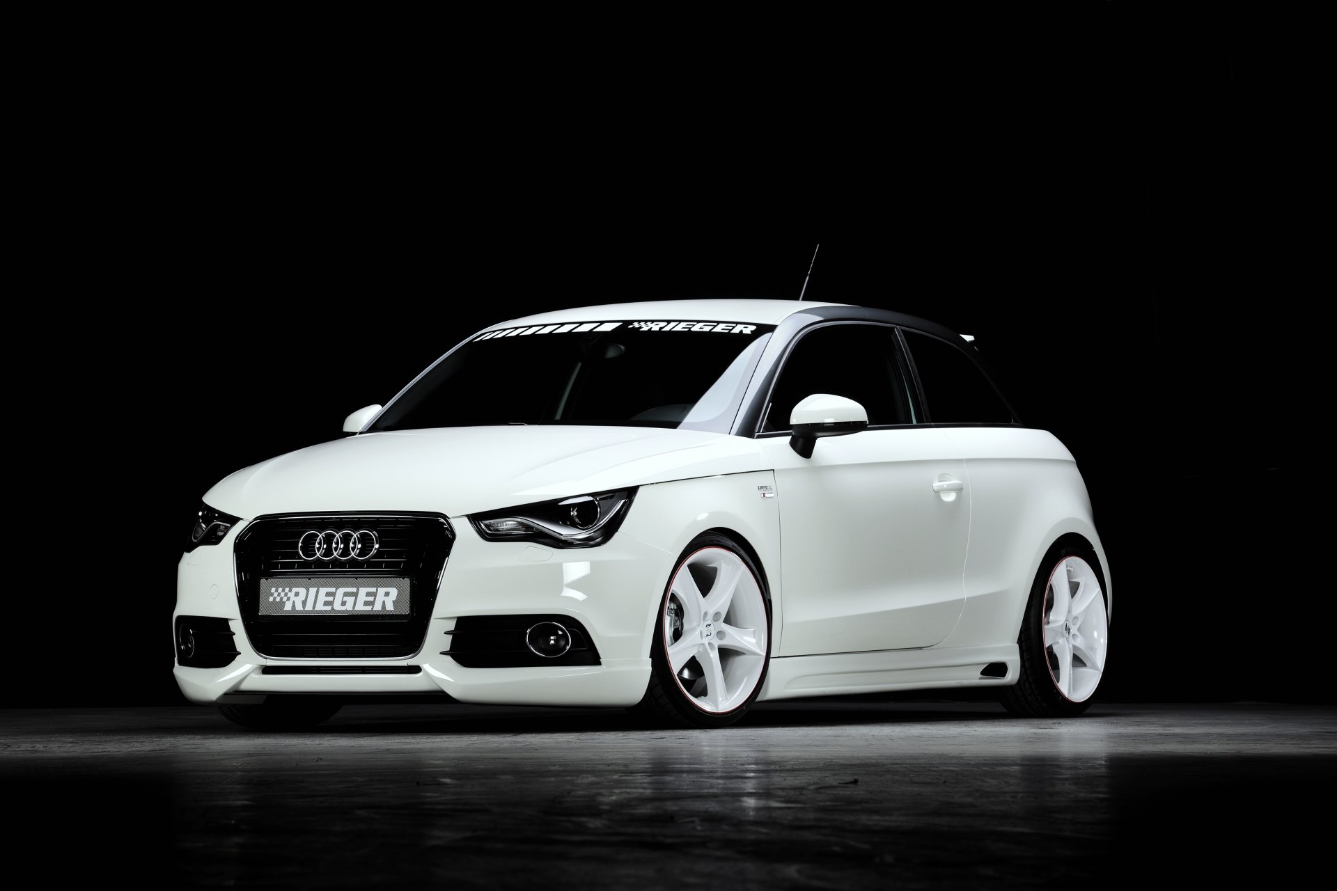 2013 rieger audi a1 audi tuning blanco