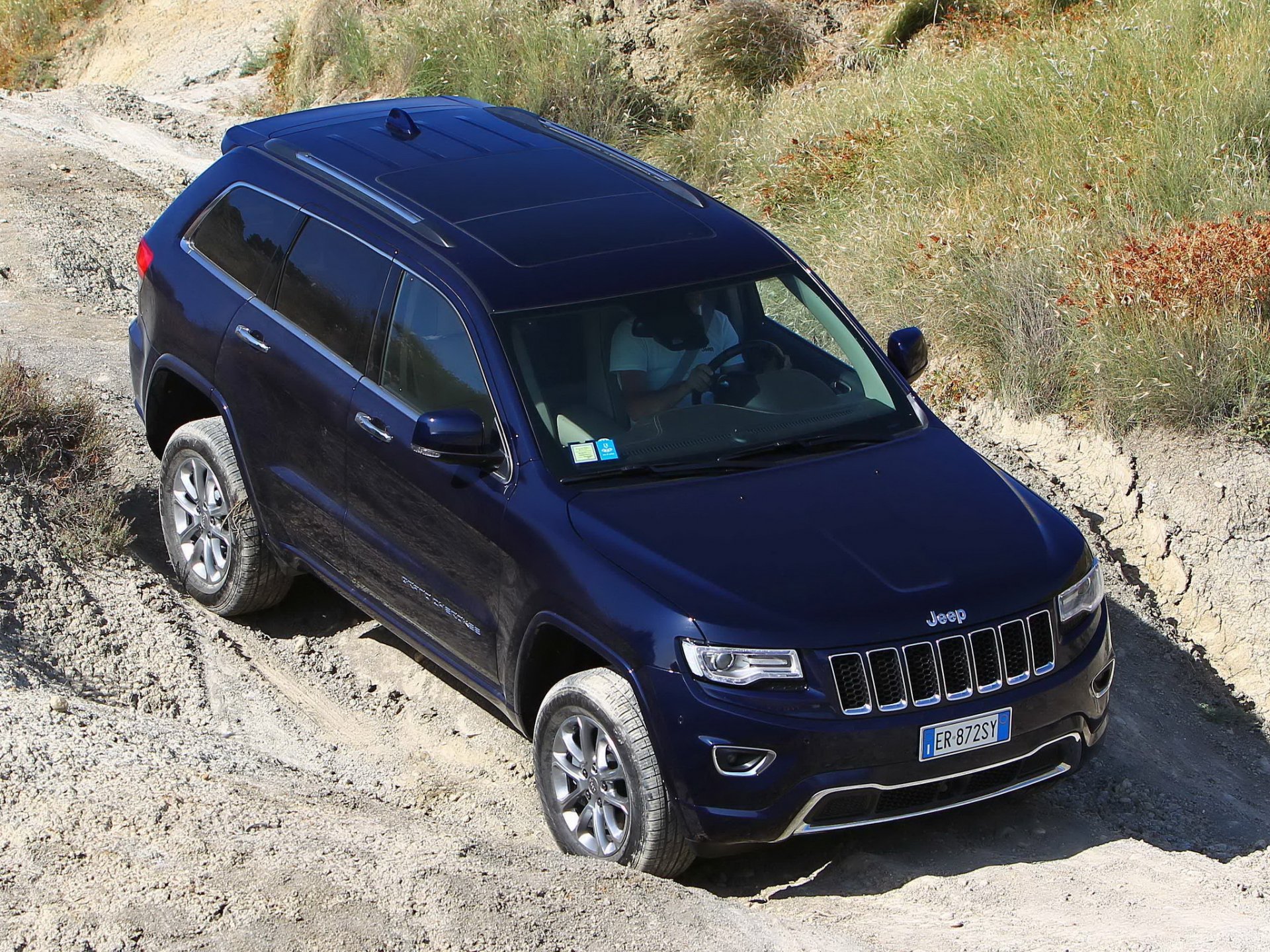 jeep grand cherokee overland suv blu