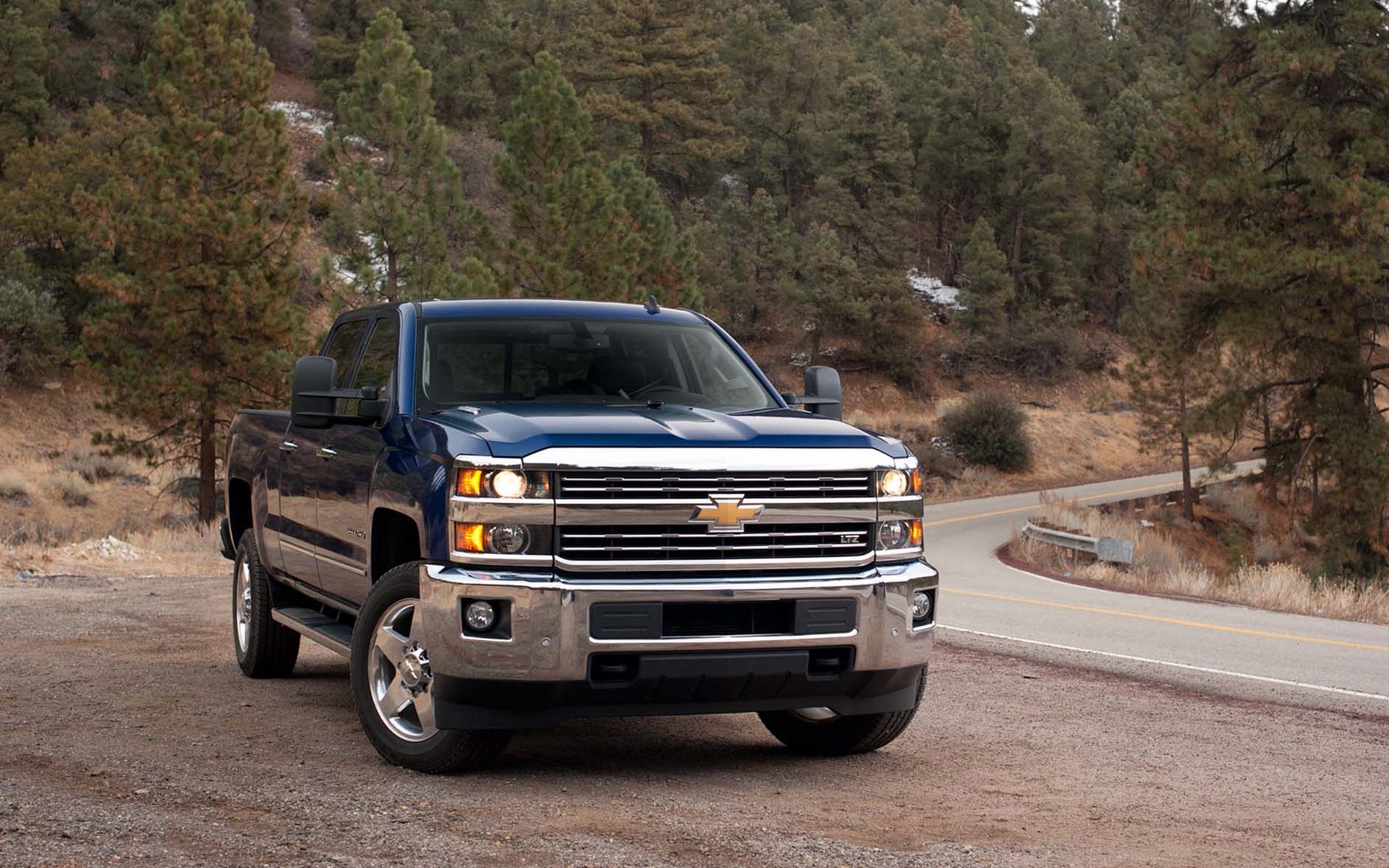 chevrolet silverado pickup car road car chevrolet forest