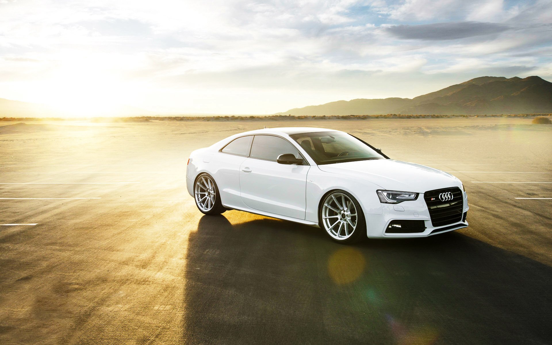 audi s5 vorsteiner car white sun