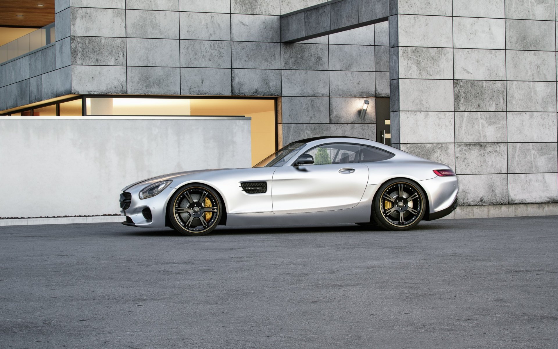 mercedes-benz amg gt tuned wheelsandmore 600hp plata lado