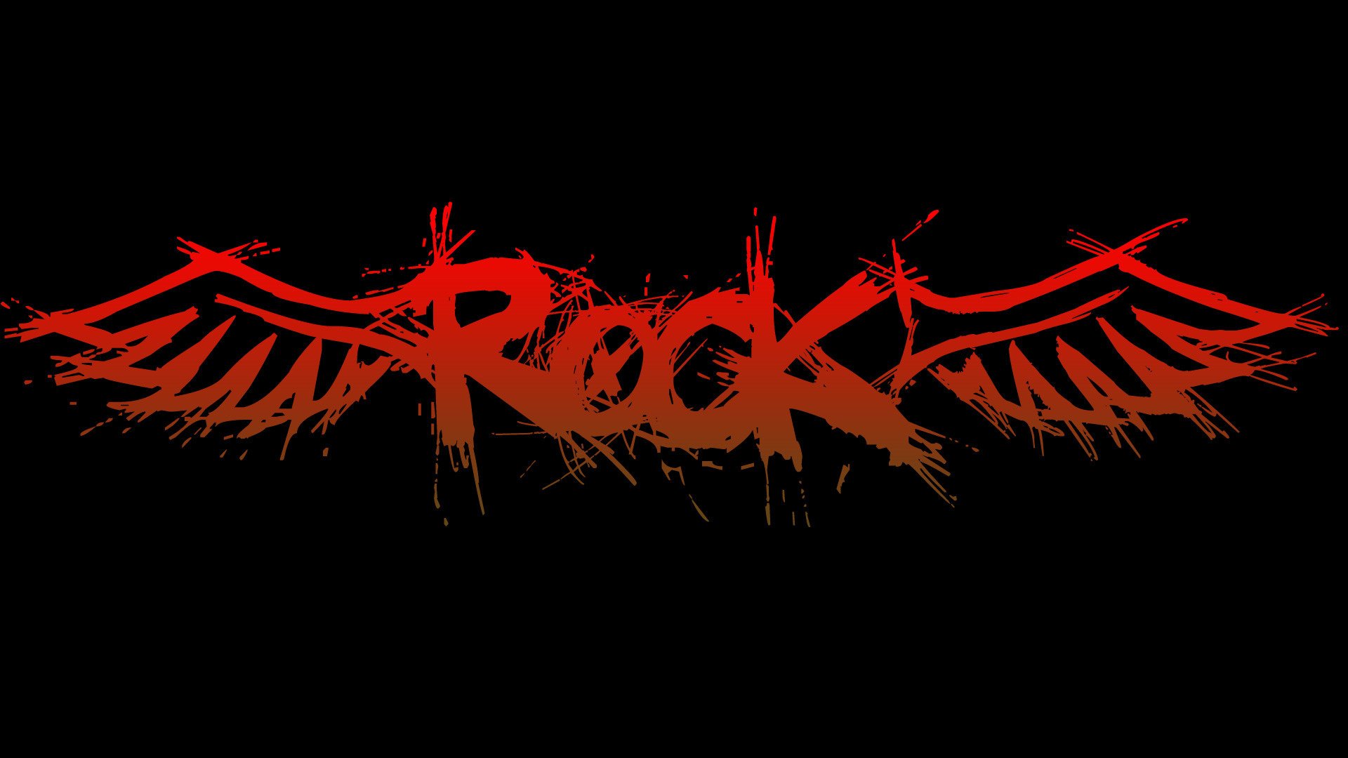 minimalism rock rock wings lettering texture