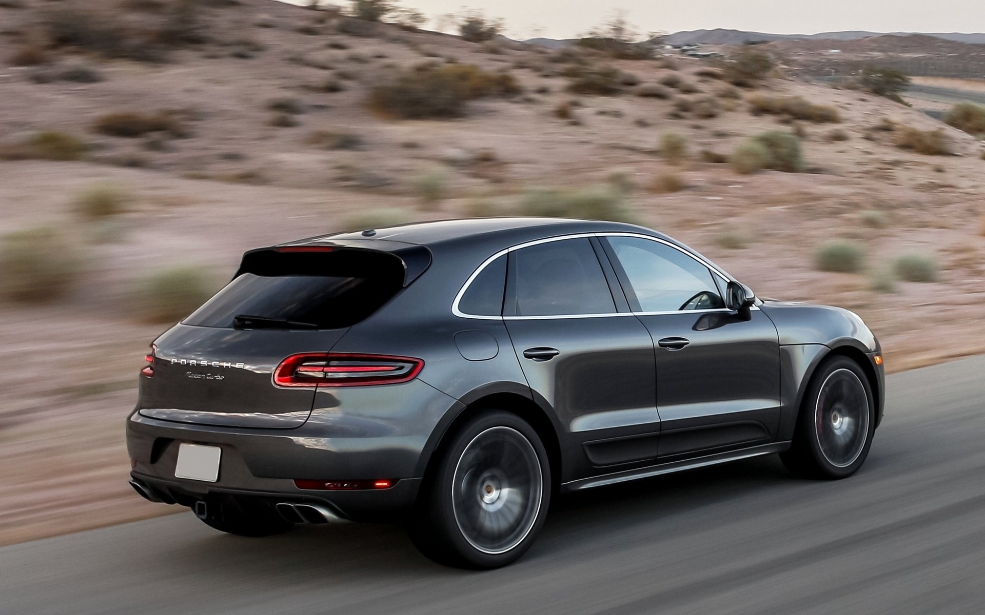 porsche macan turbo auto geschwindigkeit off-road wüste porsche straße auto