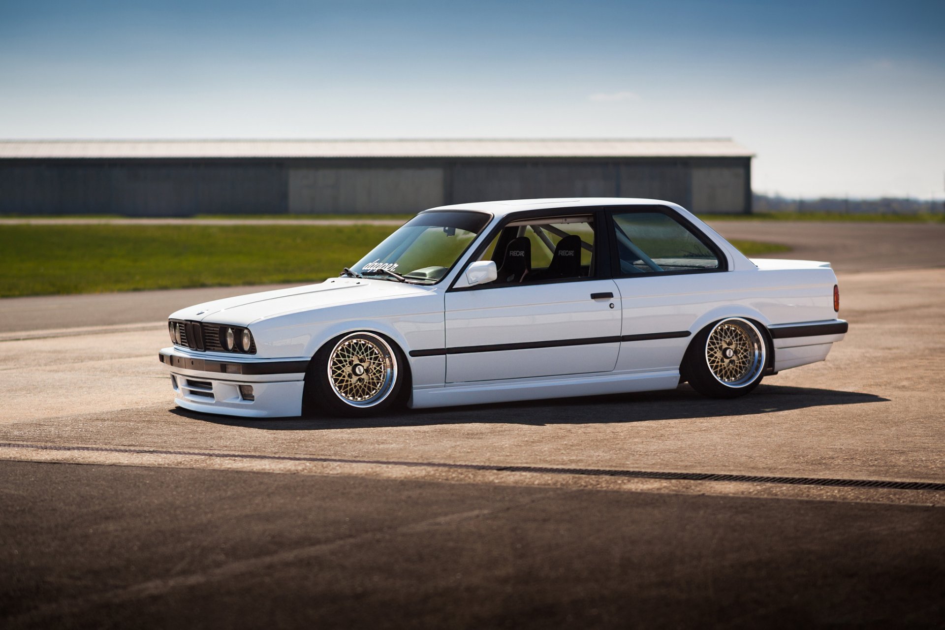 bmw m3 e30 weiß bbs position