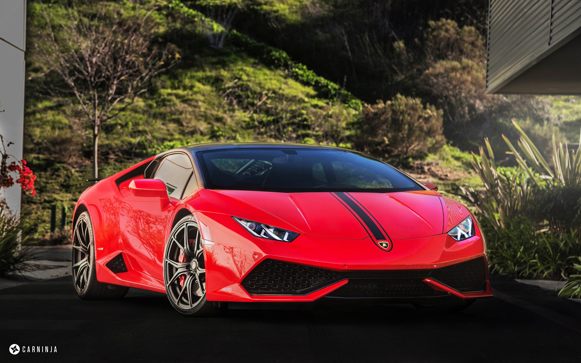 lamborghini huracán auto rosso