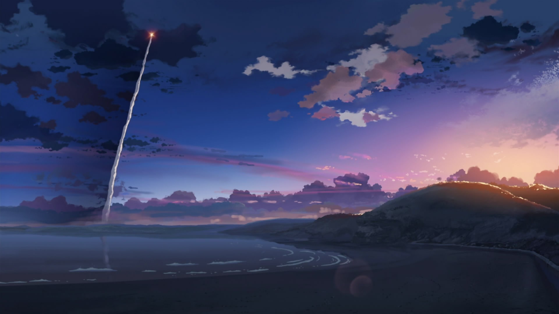 makoto shinkai 5 centimetri al secondo razzo