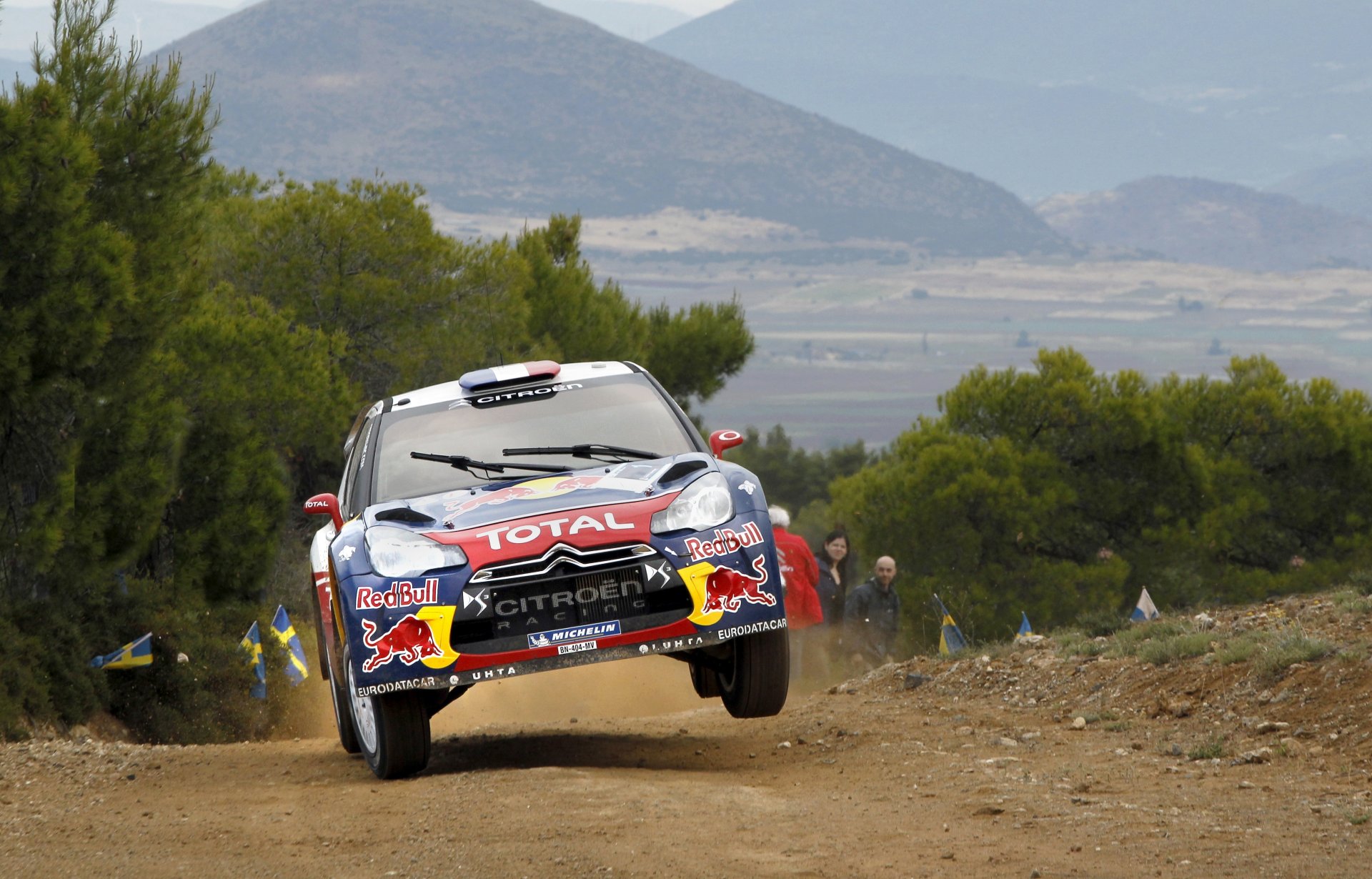 citroen ds3 rallye wrc citroen drehen rennen red bull