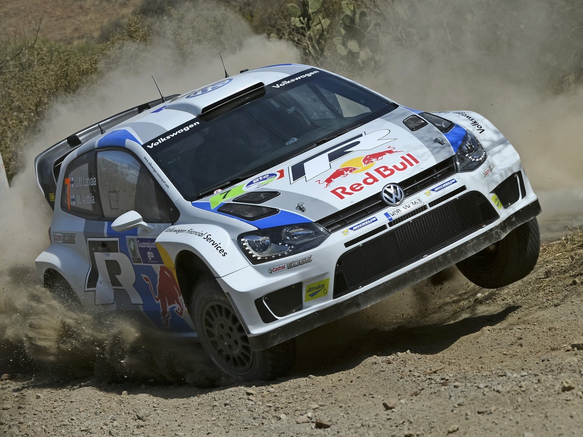 volkswagen polo r wrc car rally front