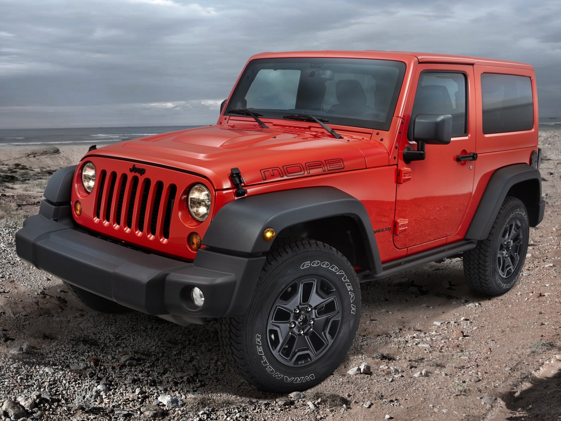 jeep wrangler moab rengler czerwony przód