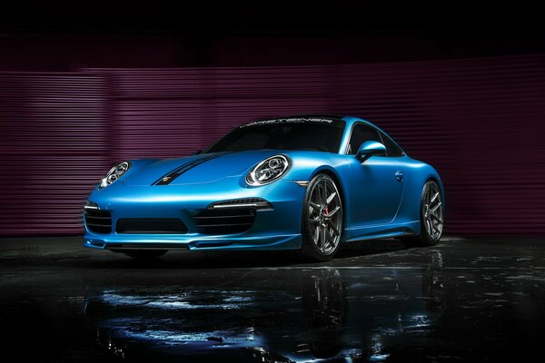 Porsche hermosa foto. Hermoso coche. Coche con Tuning